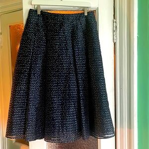 Karl Lagerfeld A-line Polkadot Skirt — Excellent Condition